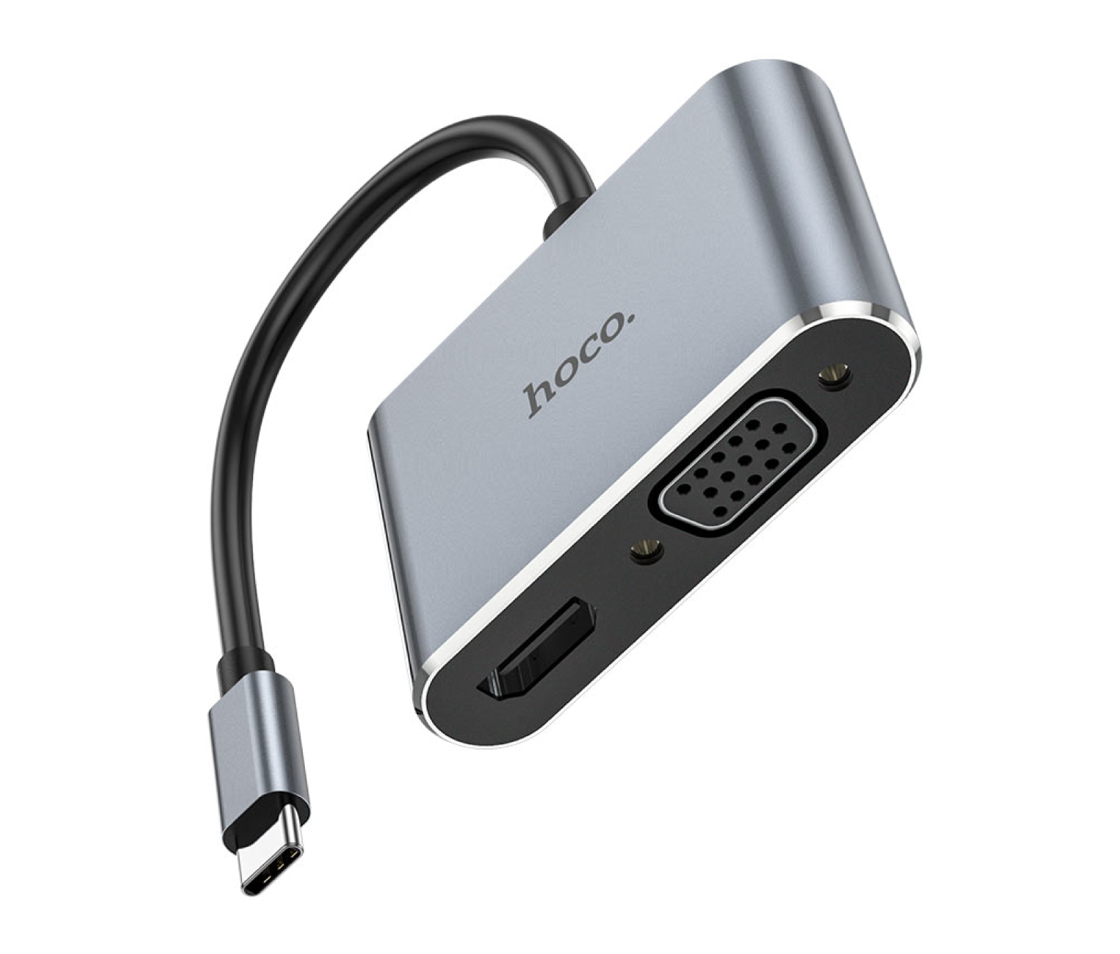 CONVERTIDOR HOCO TYPE C (HDTV+VGA+USB3.0+PD